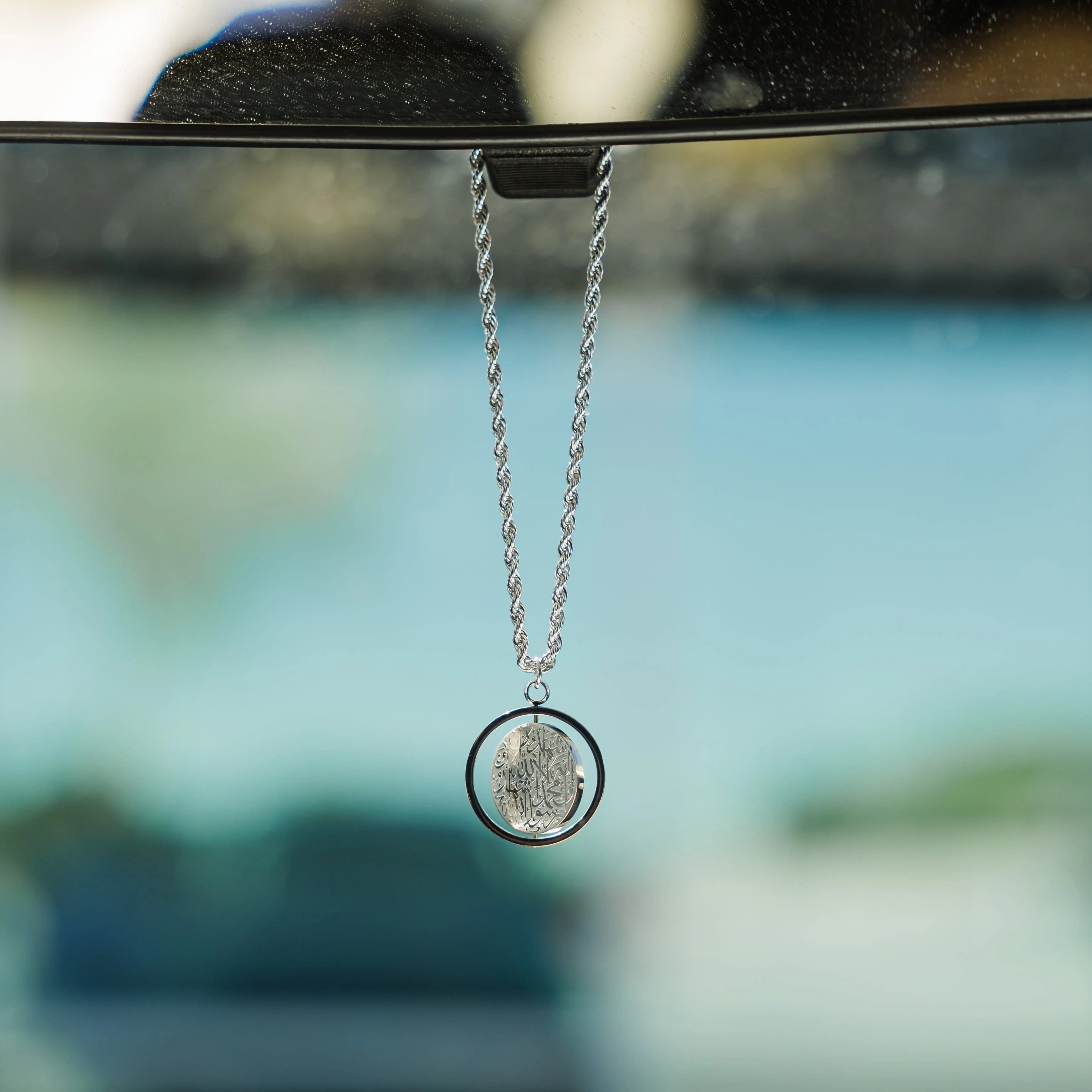 Shahada Auto Hanger – Islamitische Hanger Ketting | Roestvrij Staal | Religieus Cadeau