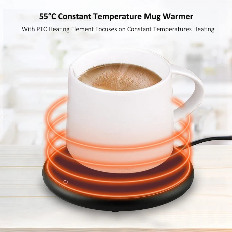 USB Mok Verwarmer | Thermostaat Onderzetter voor Koffie & Thee