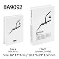 Islamic Kaaba Mosque Luxe Fake Book Storage Box Home Interior Decoration Decorative Books Coffee Table Bedroom Living Room Decor