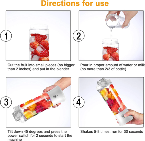 600ML Draadloze Elektrische Blender Fles