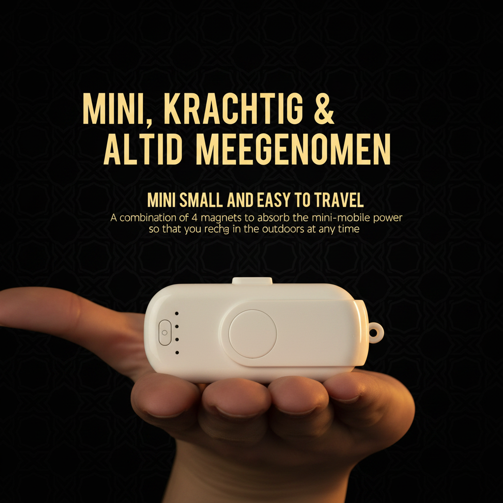 Mini Magnetische Powerbank - Draagbaar