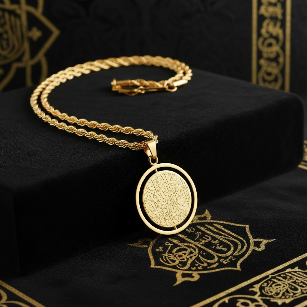 Shahada Ketting – Achtergrond Foto 1 + Origineel Product